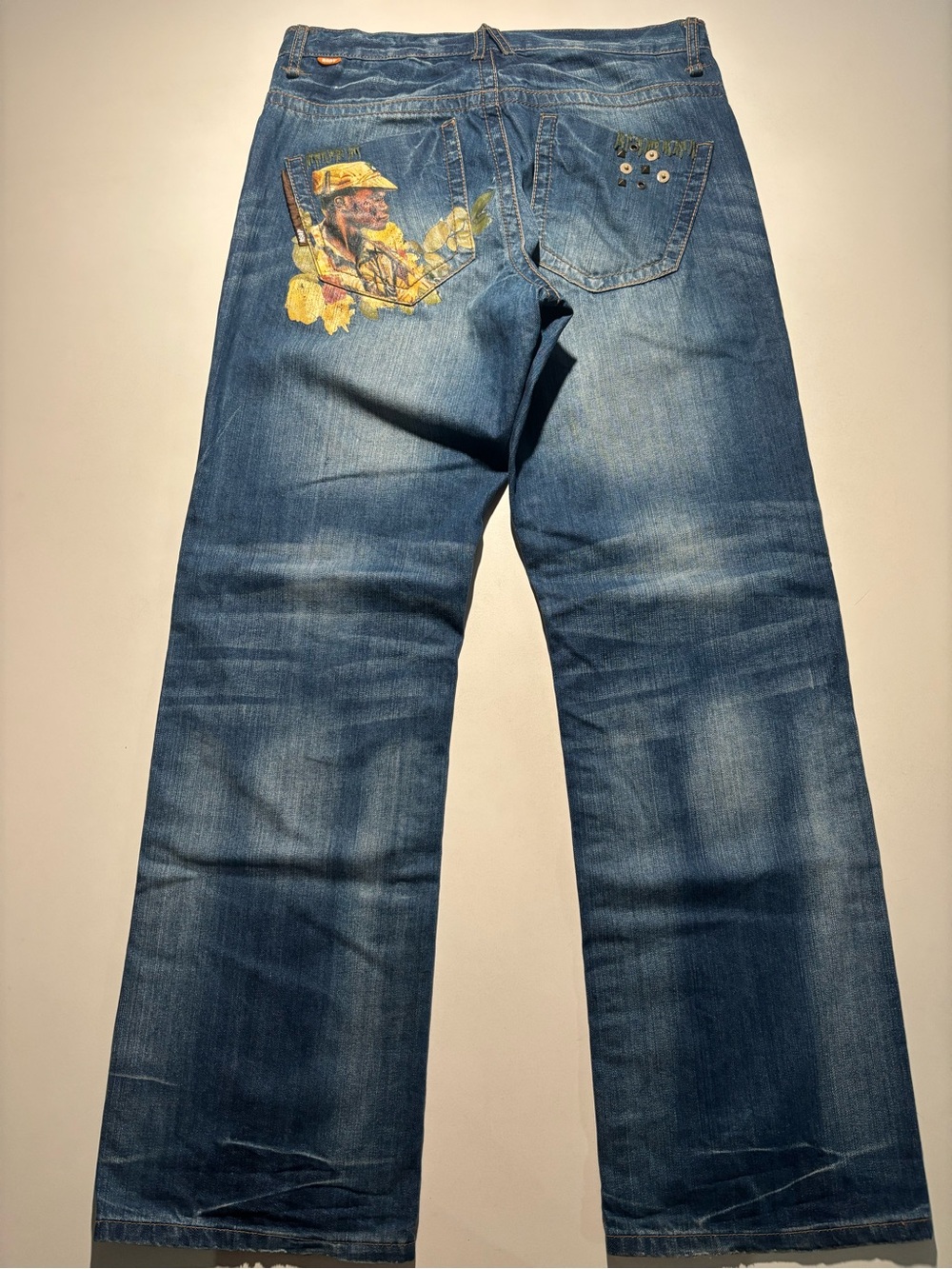 ASAP rocky x akademiks faded dirt wash Y2K jeans archived collab 1/1 on market